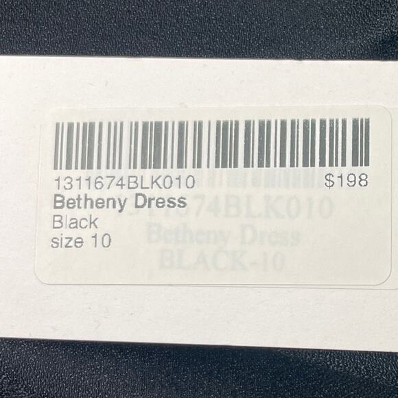 Reformation Black Betheny Mini Dress 10 - Picture 9 of 10